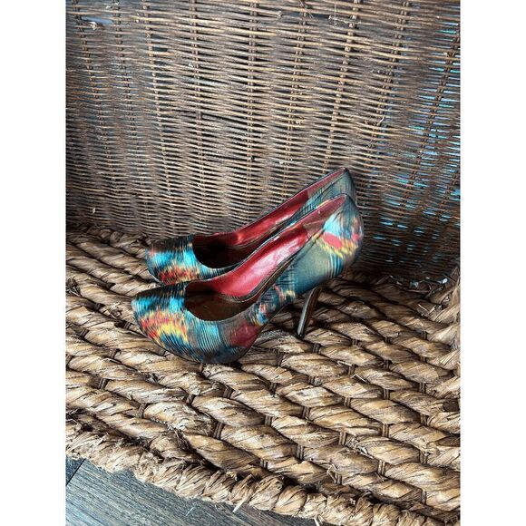 Aldo Kemler Women's Multicolor Platform Round Toe Stiletto Heel Size 39 - Picture 1 of 5